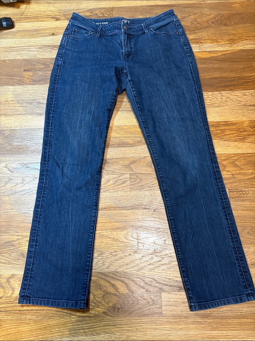 LOFT curvy straight jeans